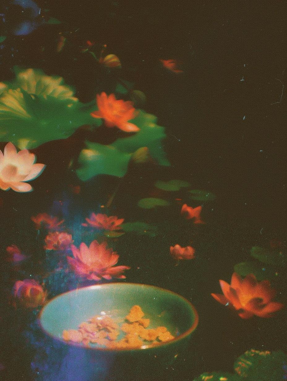 Lotus pond - a symbol of rising through difficulty